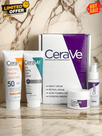 CeraVe Kit With 4 Pieces Skin Care Set
